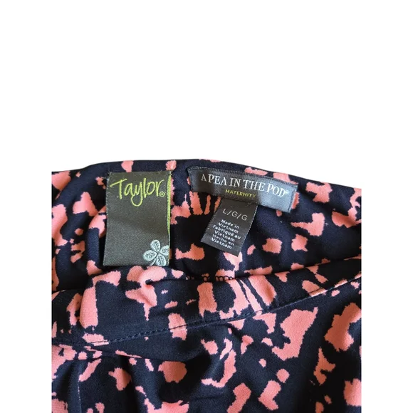 A Pea in the Pod Blue and Pink  Dress Tie Waist - Picture 2 of 2